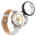 kwmobile 2x Silikon Hülle für Huawei Watch GT6 41mm Schutzhülle - Fullbody Display Cover Set aus Silikon - Schwarz Silber Schwarz  [dsg01]