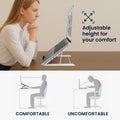 kwmobile Laptop Ständer für Laptop PC / Portable Monitor / Tablet Laptop Stand - Laptopständer Zubehör - Halterung Notebook Ständer - Halter