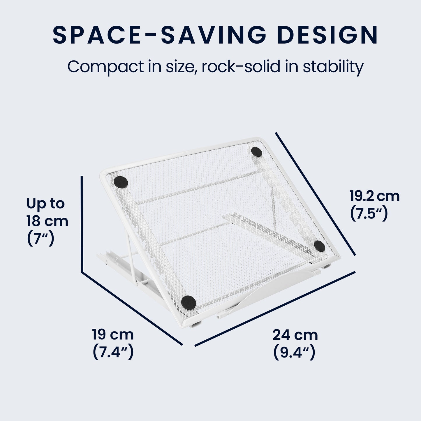 kwmobile Laptop Ständer für Laptop PC / Portable Monitor / Tablet Laptop Stand - Laptopständer Zubehör - Halterung Notebook Ständer - Halter