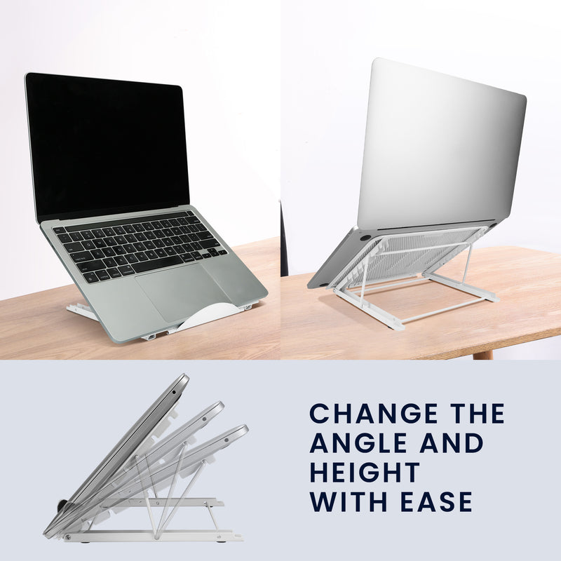 kwmobile Laptop Ständer für Laptop PC / Portable Monitor / Tablet Laptop Stand - Laptopständer Zubehör - Halterung Notebook Ständer - Halter