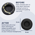 kwmobile Ohr Polster für Jabra Engage 50 / Engage 30 Ohrpolster - Ersatz Ohrpolster - Kopfhörer Ersatzteile - Kopfhörer Ersatzpolster für Over Ear Headphones