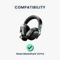 kwmobile Ohr Polster für Razer BlackShark V3 Pro - Ersatz Ohrpolster - Kopfhörer Ersatzteile - Kopfhörer Ersatzpolster für Over Ear Headphones