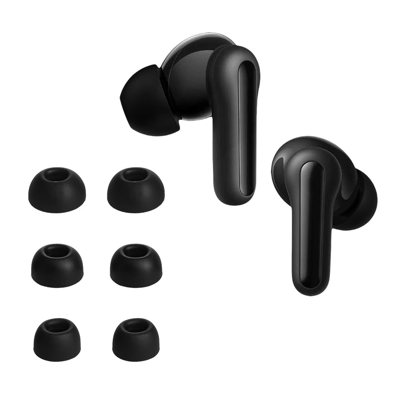 kwmobile 6x Silikonaufsätze für Anker Soundcore Life P2 mini - Ersatz Ohrstöpsel in 3 Größen - Ear Tips für In-Ear Kopfhörer - Zubehör Ersatzpolster in Schwarz Schwarz  