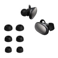 kwmobile 6x Silikonaufsätze für Anker Liberty 2 Pro - Ersatz Ohrstöpsel in 3 Größen - Ear Tips für In-Ear Kopfhörer - Zubehör Ersatzpolster in Schwarz Schwarz  