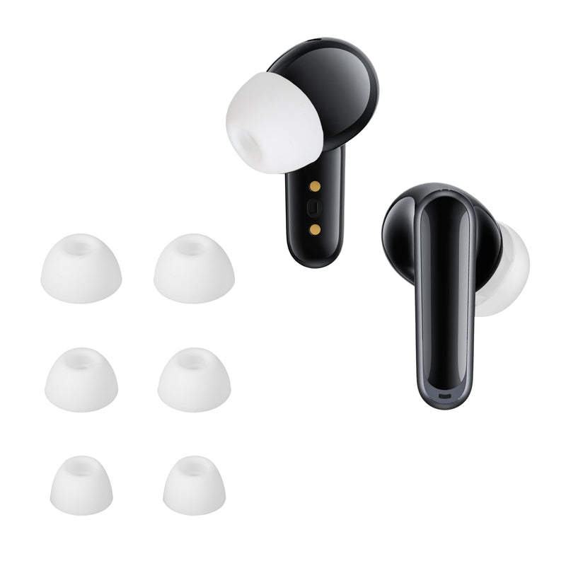 kwmobile 6x Silikonaufsätze für Anker soundcore P40i - Ersatz Ohrstöpsel in 3 Größen - Ear Tips für In-Ear Kopfhörer - Zubehör Ersatzpolster in Weiß Weiß  