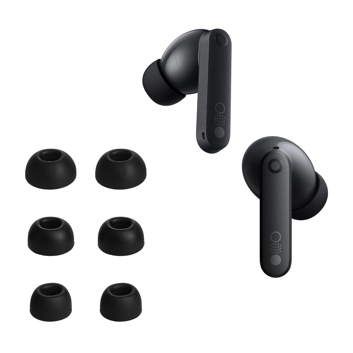 kwmobile 6x Silikonaufsätze für CMF by Nothing Buds Pro 2 - Ersatz Ohrstöpsel in 3 Größen - Ear Tips für In-Ear Kopfhörer - Zubehör Ersatzpolster in Schwarz Schwarz  