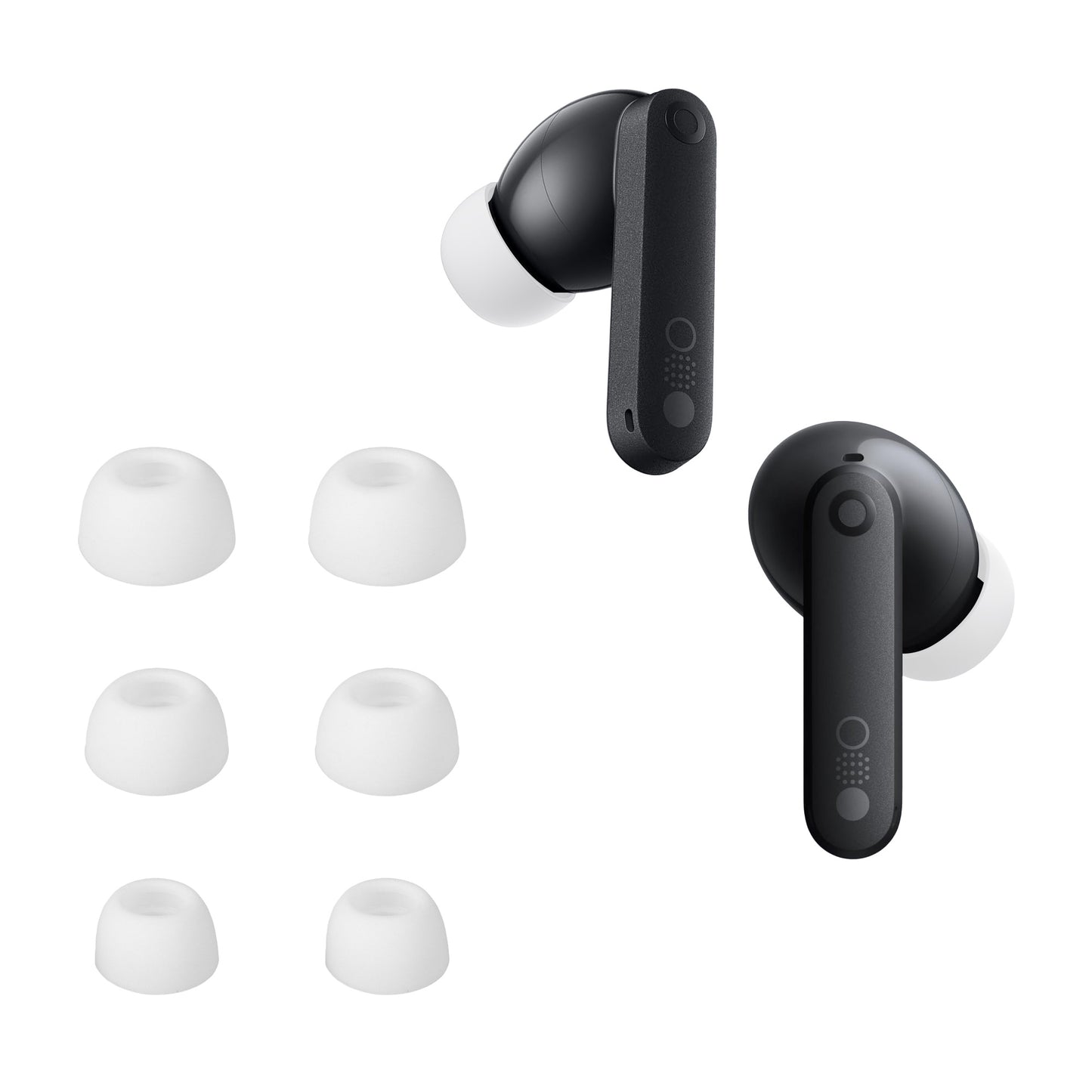 kwmobile 6x Silikonaufsätze für CMF by Nothing Buds Pro 2 - Ersatz Ohrstöpsel in 3 Größen - Ear Tips für In-Ear Kopfhörer - Zubehör Ersatzpolster in Weiß Weiß  