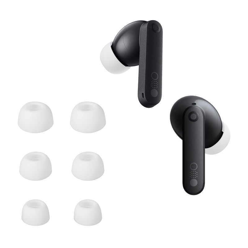 kwmobile 6x Silikonaufsätze für CMF by Nothing Buds Pro 2 - Ersatz Ohrstöpsel in 3 Größen - Ear Tips für In-Ear Kopfhörer - Zubehör Ersatzpolster in Weiß Weiß  