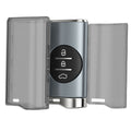 kwmobile Schlüsselhülle für DR 6.0 / DR 5.0 Hülle - Autoschlüssel Schlüssel Hülle aus TPU Silikon - Schlüsselschutz Gehäuse in Schwarz Transparent Schwarz  [dsg02]