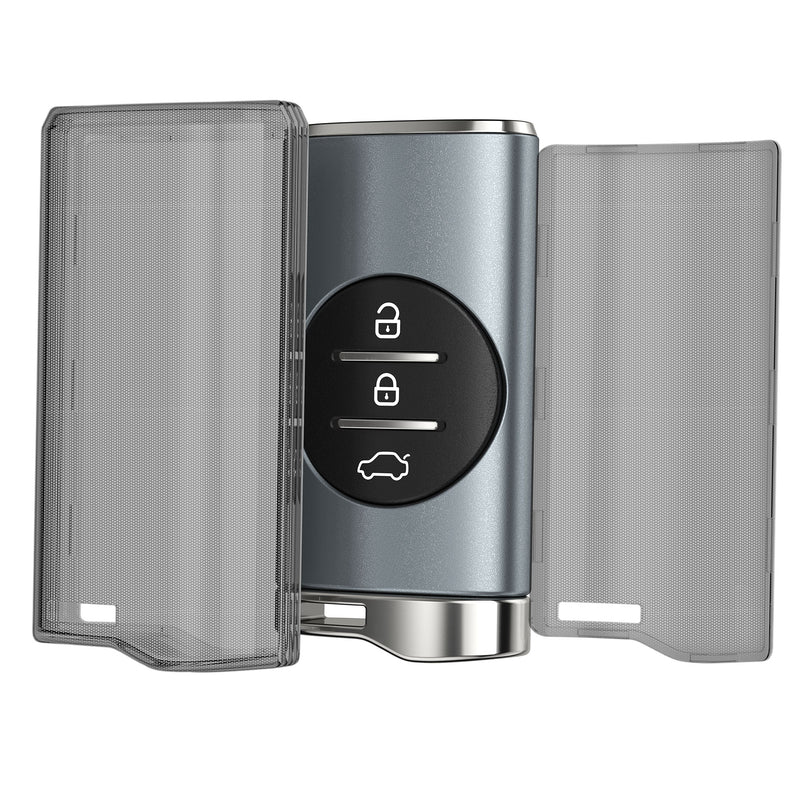 kwmobile Schlüsselhülle für DR 6.0 / DR 5.0 Hülle - Autoschlüssel Schlüssel Hülle aus TPU Silikon - Schlüsselschutz Gehäuse in Schwarz Transparent Schwarz  [dsg02]