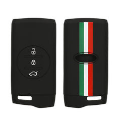 Fiat 600 600e Hybrid Grande Panda Doblo K9 III Silicone Car Key Cover Italian Flag