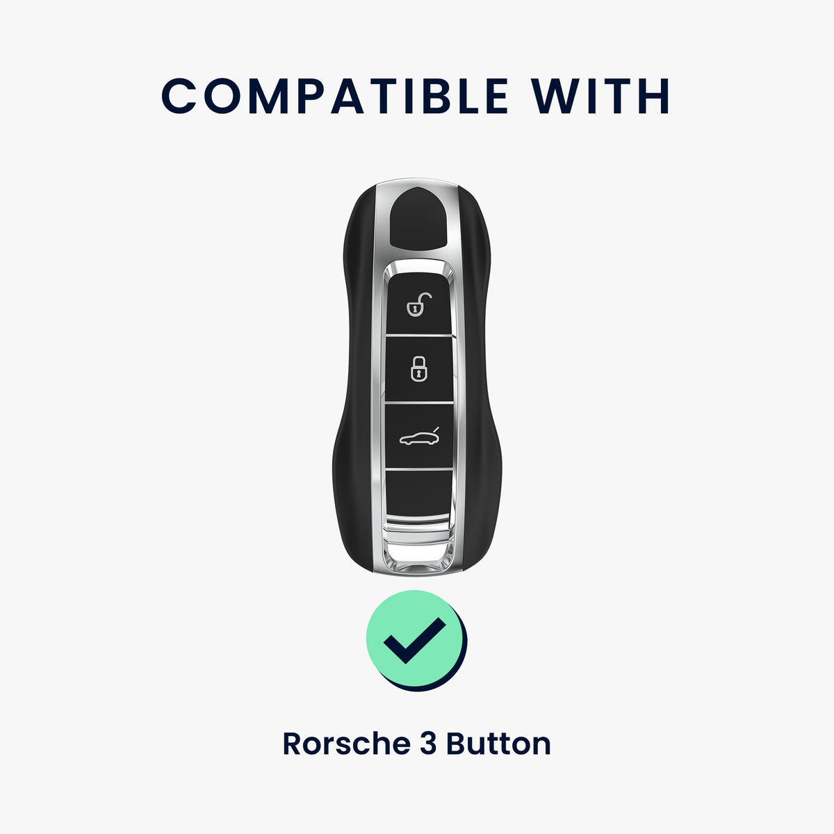 Porsche 3-Tasten Autoschlüssel (nur Keyless) Schlüsselhülle KWM000041FE001C