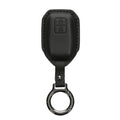 Suzuki 2-Tasten Autoschlüssel Keyless Go Echtleder Schlüsselhülle Slim mit Schlüsselring Schwarz