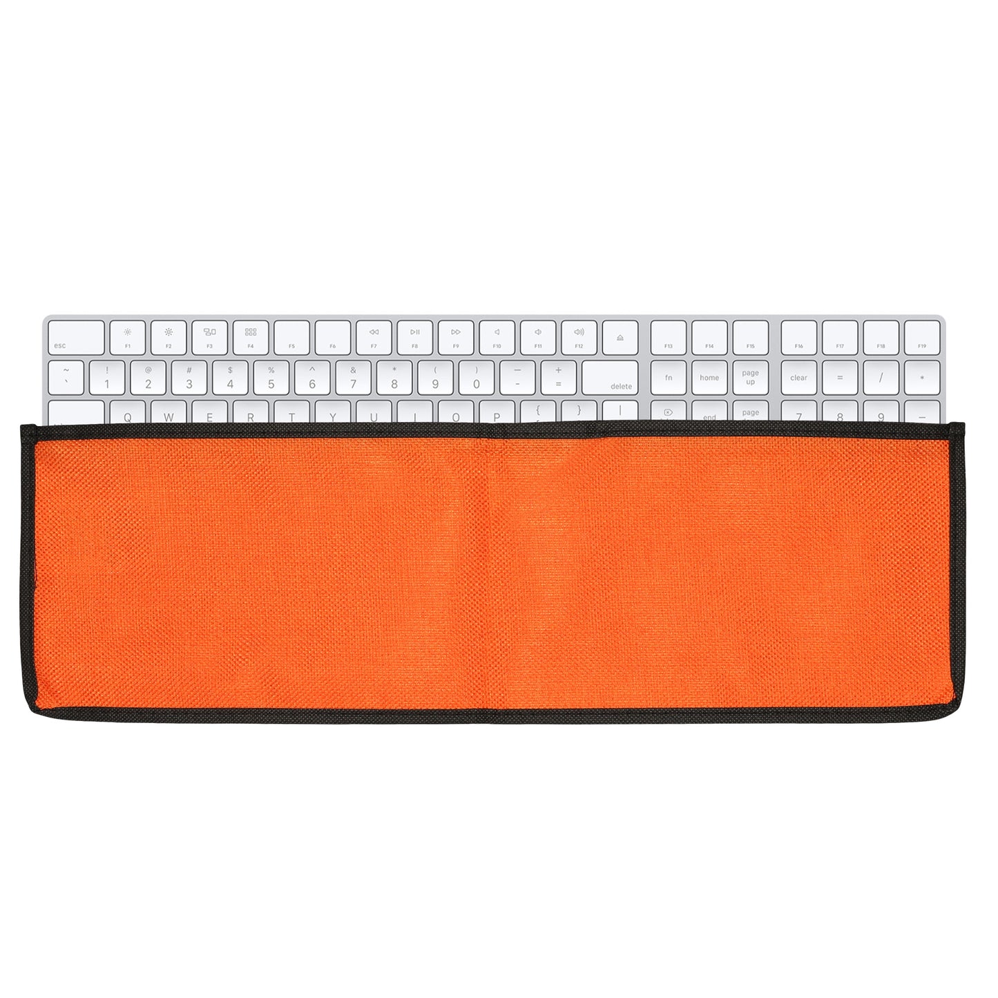 kwmobile Tastaturabdeckung kompatibel mit Apple Magic Keyboard mit Ziffernblock Tastatur Hülle - Staubschutz Abdeckung mit Reißverschluss - Keyboard Cover in Orange Orange  