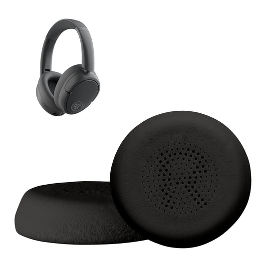 kwmobile 2x Ohr Polster für Jlab Go Lux ANC Ohrpolster - Ersatz Ohrpolster - Kopfhörer Ersatzteile - Kopfhörer Ersatzpolster für Over Ear Headphones Schwarz  