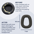 kwmobile Ohr Polster für Logitech Zone Vibe 100 - Ersatz Ohrpolster - Kopfhörer Ersatzteile - Kopfhörer Ersatzpolster für Over Ear Headphones