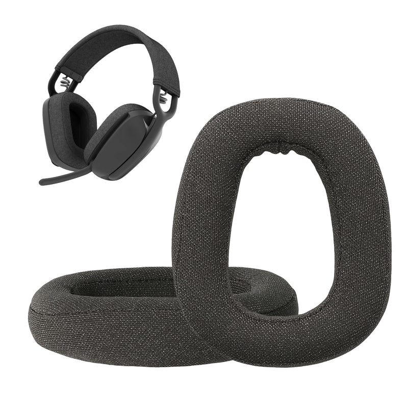kwmobile Ohr Polster für Logitech Zone Vibe 100 - Ersatz Ohrpolster - Kopfhörer Ersatzteile - Kopfhörer Ersatzpolster für Over Ear Headphones