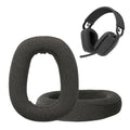 kwmobile 2x Mesh Polyester Ohr Polster für Logitech Zone Vibe 100 Ohrpolster - Ersatz Ohrpolster - Kopfhörer Ersatzteile - Kopfhörer Ersatzpolster für Over Ear Headphones Dunkelgrau  