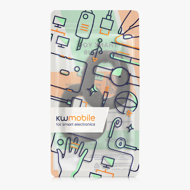 kwmobile Ohr Polster für Logitech Zone Vibe 100 - Ersatz Ohrpolster - Kopfhörer Ersatzteile - Kopfhörer Ersatzpolster für Over Ear Headphones