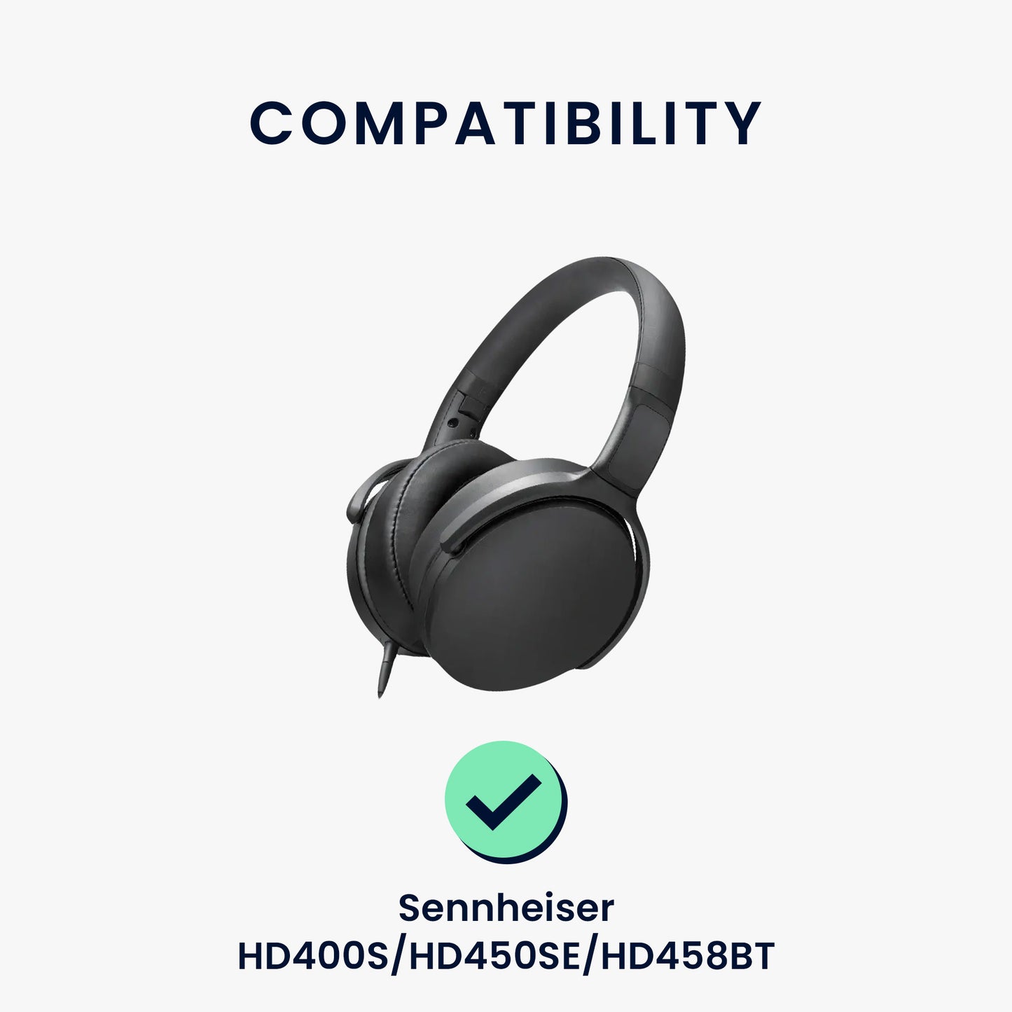kwmobile Ohr Polster für Sennheiser HD400S / HD450SE / HD458BT Ohrpolster - Ersatz Ohrpolster - Kopfhörer Ersatzteile - Kopfhörer Ersatzpolster für Over Ear Headphones
