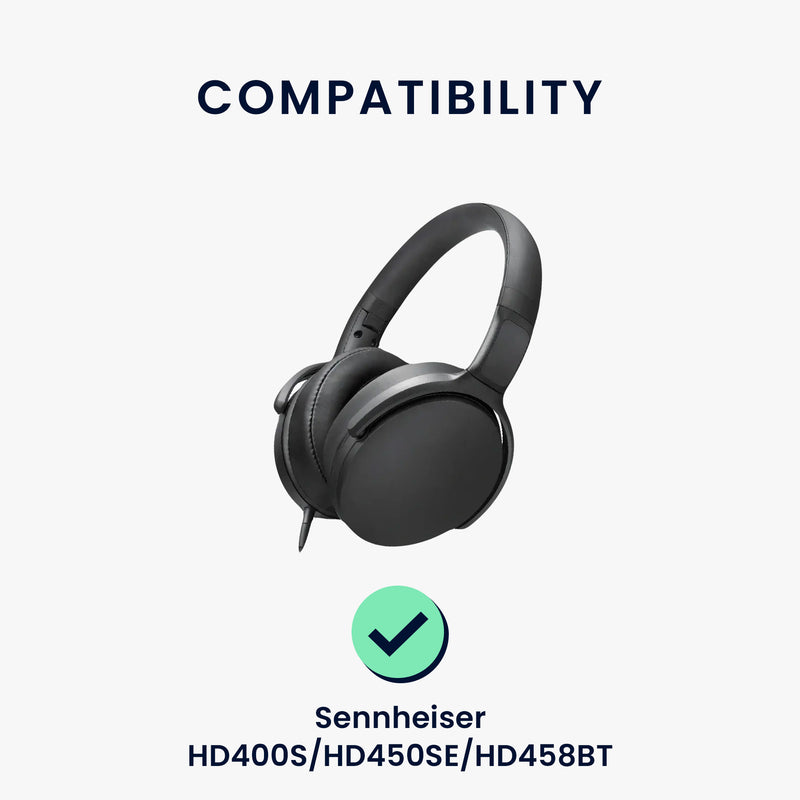 kwmobile Ohr Polster für Sennheiser HD400S / HD450SE / HD458BT Ohrpolster - Ersatz Ohrpolster - Kopfhörer Ersatzteile - Kopfhörer Ersatzpolster für Over Ear Headphones