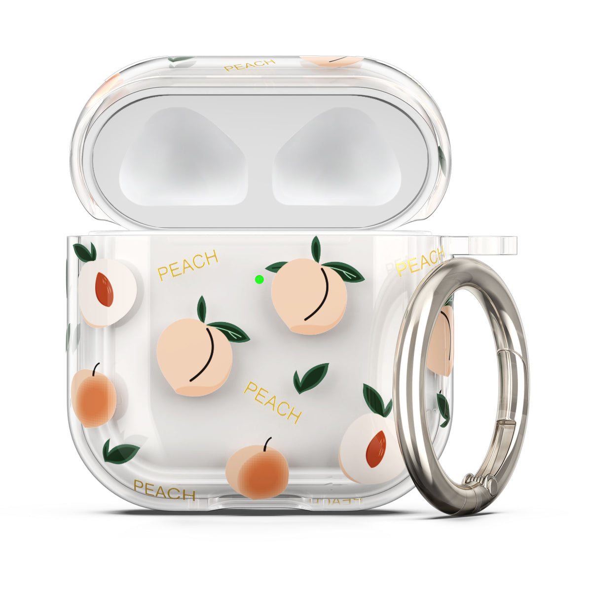 Apple Airpods 4 Silikon Kopfhörer Hülle Pfirsiche