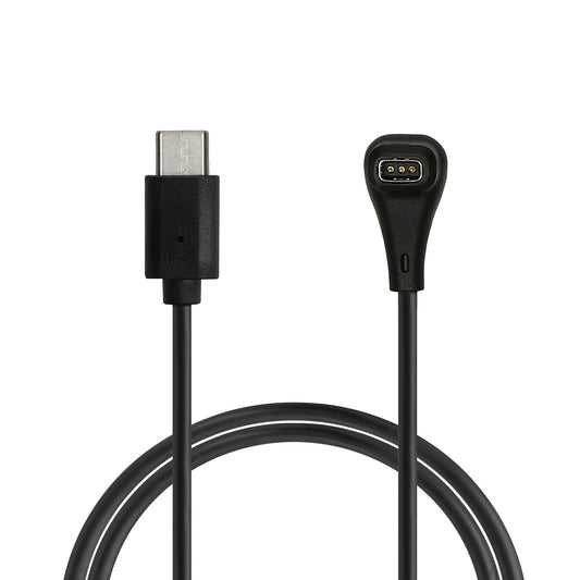 kwmobile Smartwatch Ladekabel für COROS PACE Pro / PACE 4 / APEX 4 / NOMAD USB-C Ladekabel für Smartwatch - Smart Watch Aufladekabel - Fitnesstracker Ersatzkabel - Schwarz Schwarz  