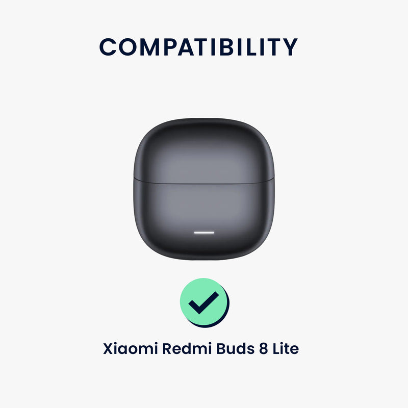 kwmobile Schutzhülle für Xiaomi Redmi Buds 8 Lite Hülle - TPU Silikon Case für Kopfhörer Ladecase - stoßfestes Cover mit Karabiner - Hellgrün Hellgrün