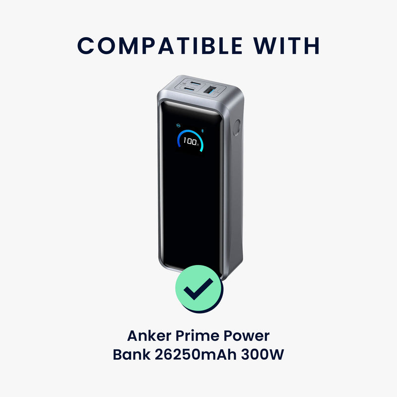 kwmobile Silikon Hülle für Anker Prime Power Bank 26250mAh 300W Case - Powerbank Hülle für unterwegs - Tasche für Power Bank - Altrosa Altrosa