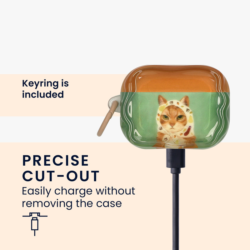 Apple Airpods Pro 3 Silikon Kopfhörer Hülle mit Karabiner KWM000041KG001C