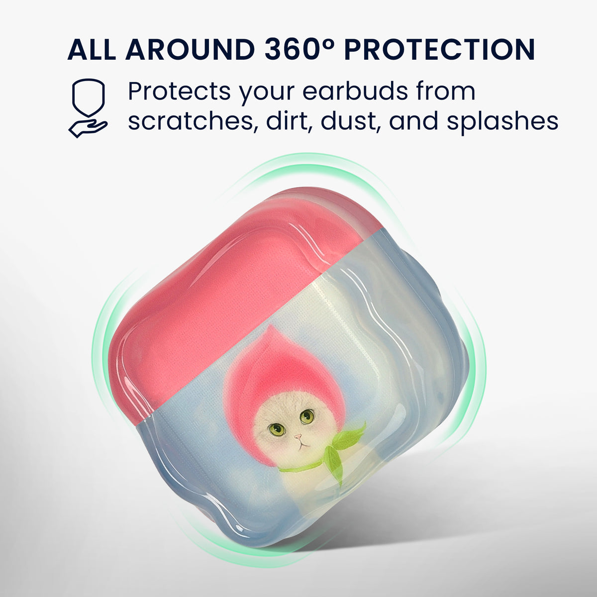 Apple Airpods Pro 3 Silikon Kopfhörer Hülle mit Karabiner KWM000041KG002C