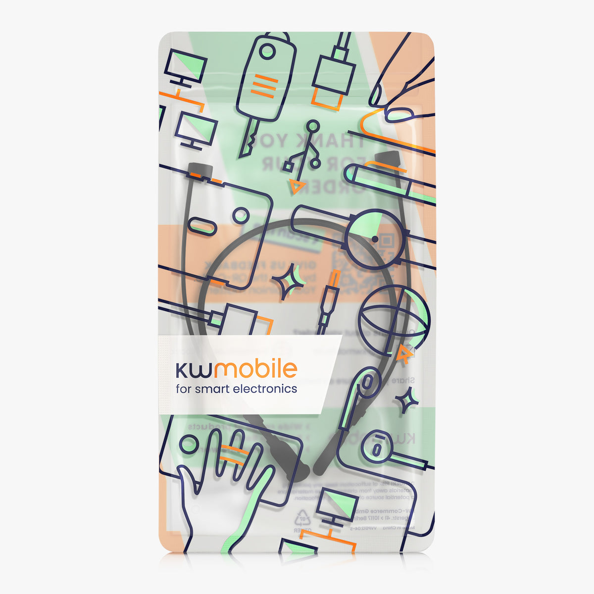 kwmobile Silikon Halteband für Apple Airpods 3 / 4 / Pro 1 / Pro 2 / Airpods Pro 3 Halterung Jogging - in-Ear Headphones Band Strap - Kopfhörer Zubehör - Schwarz matt Schwarz matt