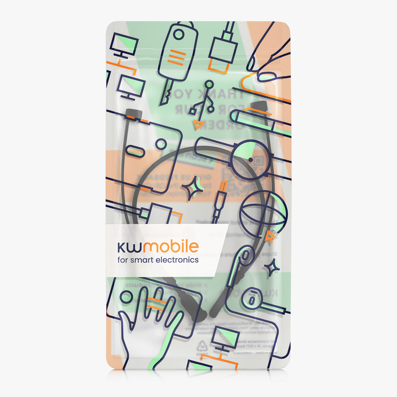 kwmobile Silikon Halteband für Apple Airpods 3 / 4 / Pro 1 / Pro 2 / Airpods Pro 3 Halterung Jogging - in-Ear Headphones Band Strap - Kopfhörer Zubehör - Schwarz matt Schwarz matt