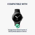 Google Pixel Watch Series 41mm / Pixel Watch 4 41mm Echtleder Ersatzarmband KWM000041MB001C