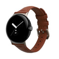 Google Pixel Watch Series 41mm / Pixel Watch 4 41mm Echtleder Ersatzarmband Hellbraun