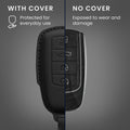 kwmobile Schlüsselhülle für Chery Omoda C5 / Jaecoo 7 / Tiggo 7 Pro 8 Pro / Arrizo 5 Hülle Leder - Autoschlüssel Schlüssel Hülle - Schlüsselcover Schlüsselschutz in Schwarz Schwarz