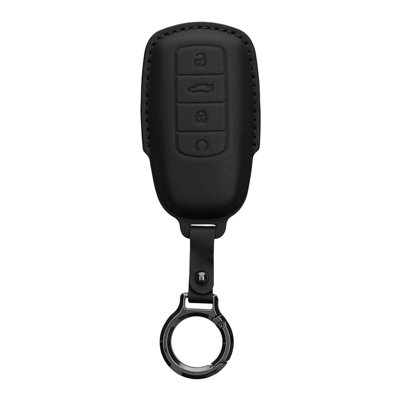 kwmobile Schlüsselhülle für Chery Omoda C5 / Jaecoo 7 / Tiggo 7 Pro 8 Pro / Arrizo 5 Hülle Leder - Autoschlüssel Schlüssel Hülle - Schlüsselcover Schlüsselschutz in Schwarz Schwarz
