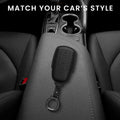kwmobile Schlüsselhülle für Chery Omoda C5 / Jaecoo 7 / Tiggo 7 Pro 8 Pro / Arrizo 5 Hülle Leder - Autoschlüssel Schlüssel Hülle - Schlüsselcover Schlüsselschutz in Schwarz Schwarz