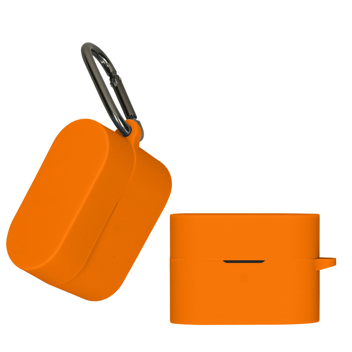 Sony WF-1000XM6 Silikon Kopfhörer Hülle mit Karabiner Orange