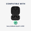 kwmobile Hülle für Sony LinkBuds Clip WF-LC900 Case - TPU Silikon Schutzhülle - Kopfhörer Cover - Transparent Transparent