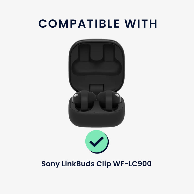 kwmobile Hülle für Sony LinkBuds Clip WF-LC900 Case - TPU Silikon Schutzhülle - Kopfhörer Cover - Transparent Transparent