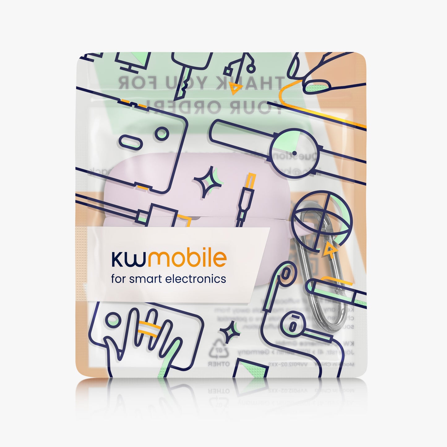 kwmobile Schutzhülle für Sony LinkBuds Clip WF-LC900 Hülle - TPU Case für Kopfhörer Ladecase - stoßfestes Cover mit Karabiner