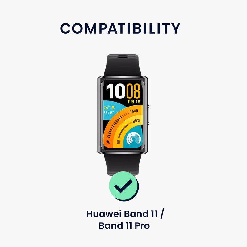 kwmobile Sportarmband kompatibel mit Huawei Band 11 / Band 11 Pro Armband - Großes Set Smartwatch Armband in verschiedenen Farben