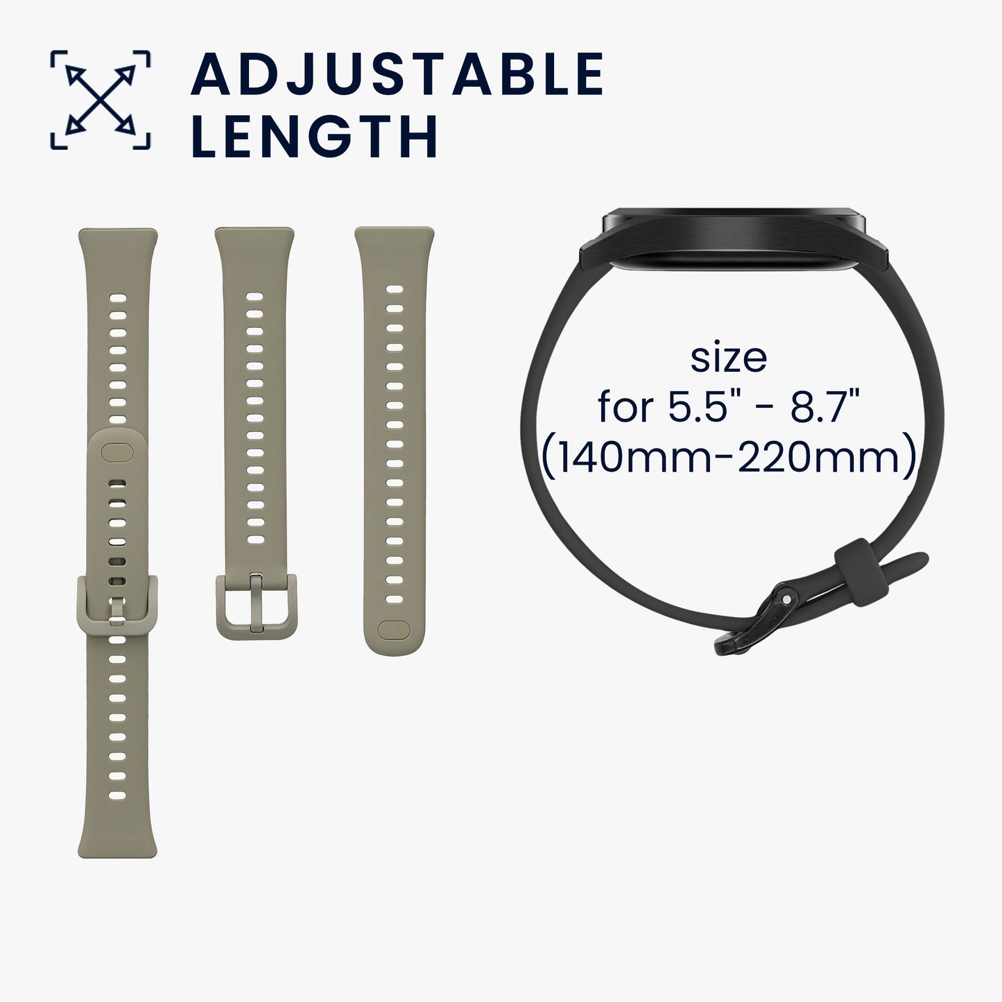 kwmobile Sportarmband kompatibel mit Huawei Band 11 / Band 11 Pro Armband - Großes Set Smartwatch Armband in verschiedenen Farben
