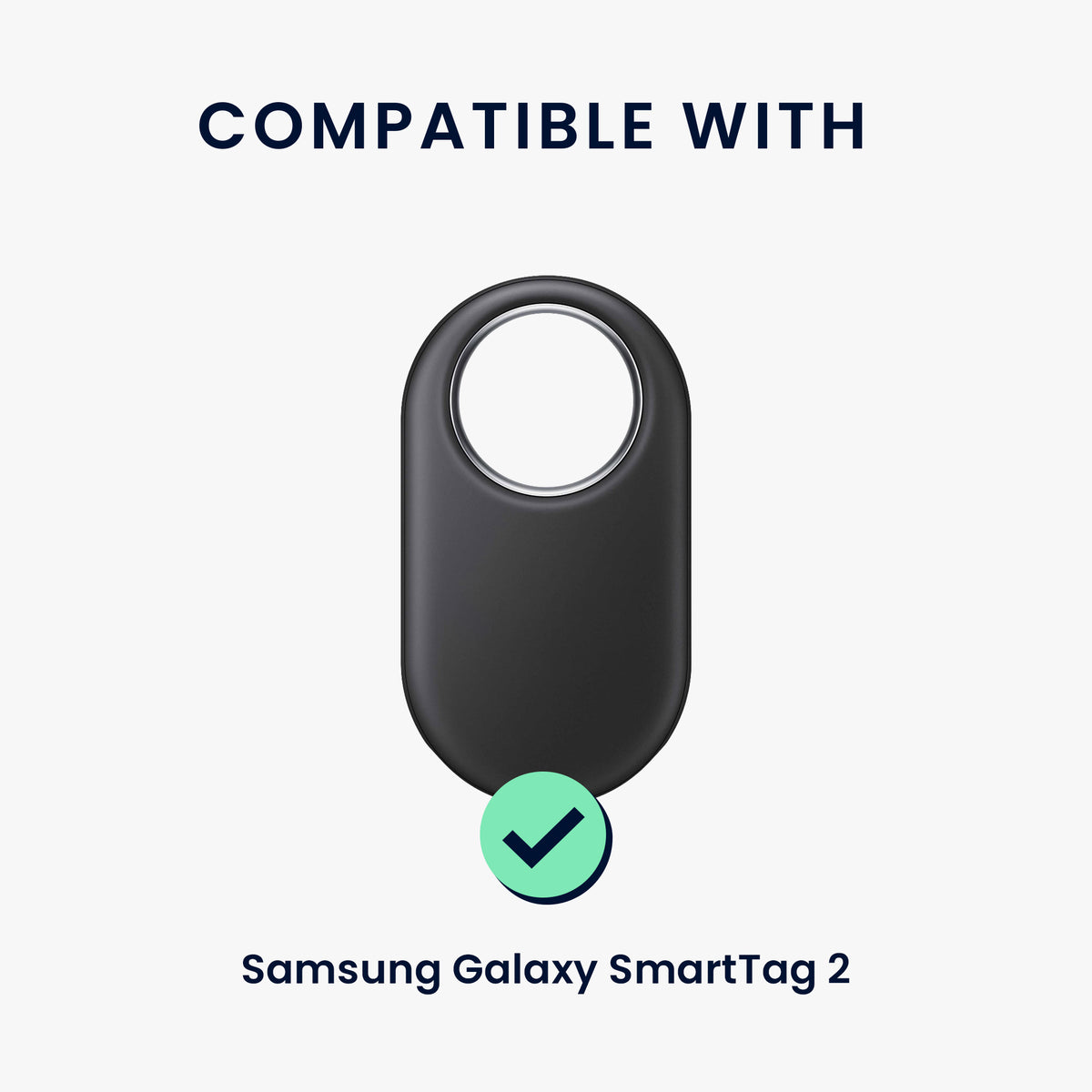 kwmobile Bluetooth Tracker Halter für Samsung Galaxy SmartTag 2 - Silikon Schutzhülle für Hunde Katzen Halsband - Smart Tag Holder für Haustiere - 1er Set Schwarz Schwarz Schwarz