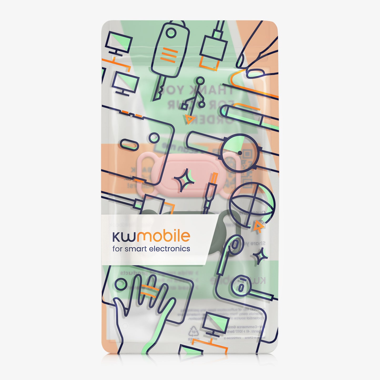 kwmobile Bluetooth Tracker Halter für Samsung Galaxy SmartTag 2 - Silikon Schutzhülle für Hunde Katzen Halsband - Smart Tag Holder für Haustiere - 1er Set Dunkelgrün Altrosa Dunkelgrün