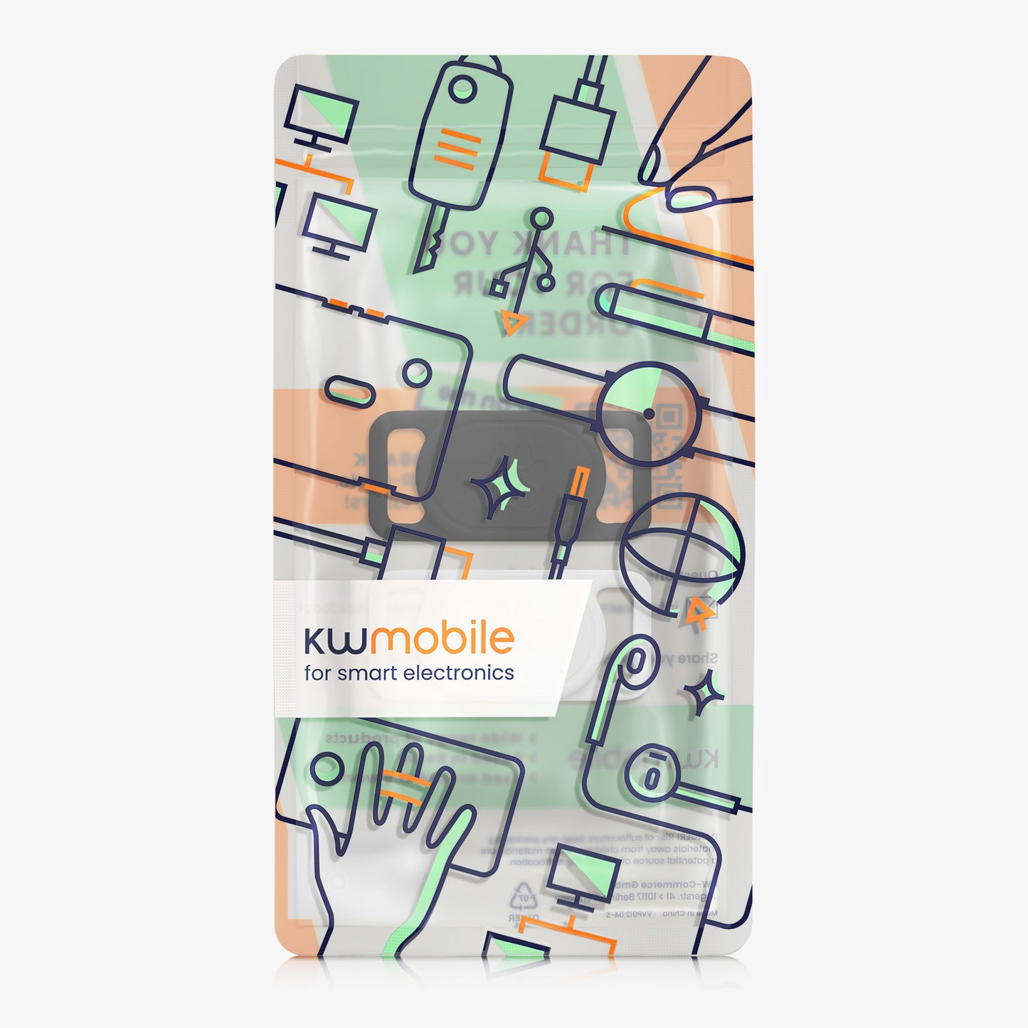 kwmobile Bluetooth Tracker Halter für Xiaomi SmartTag - Silikon Schutzhülle für Hunde Katzen Halsband - Smart Tag Holder für Haustiere - 1er Set Schwarz Weiß Schwarz