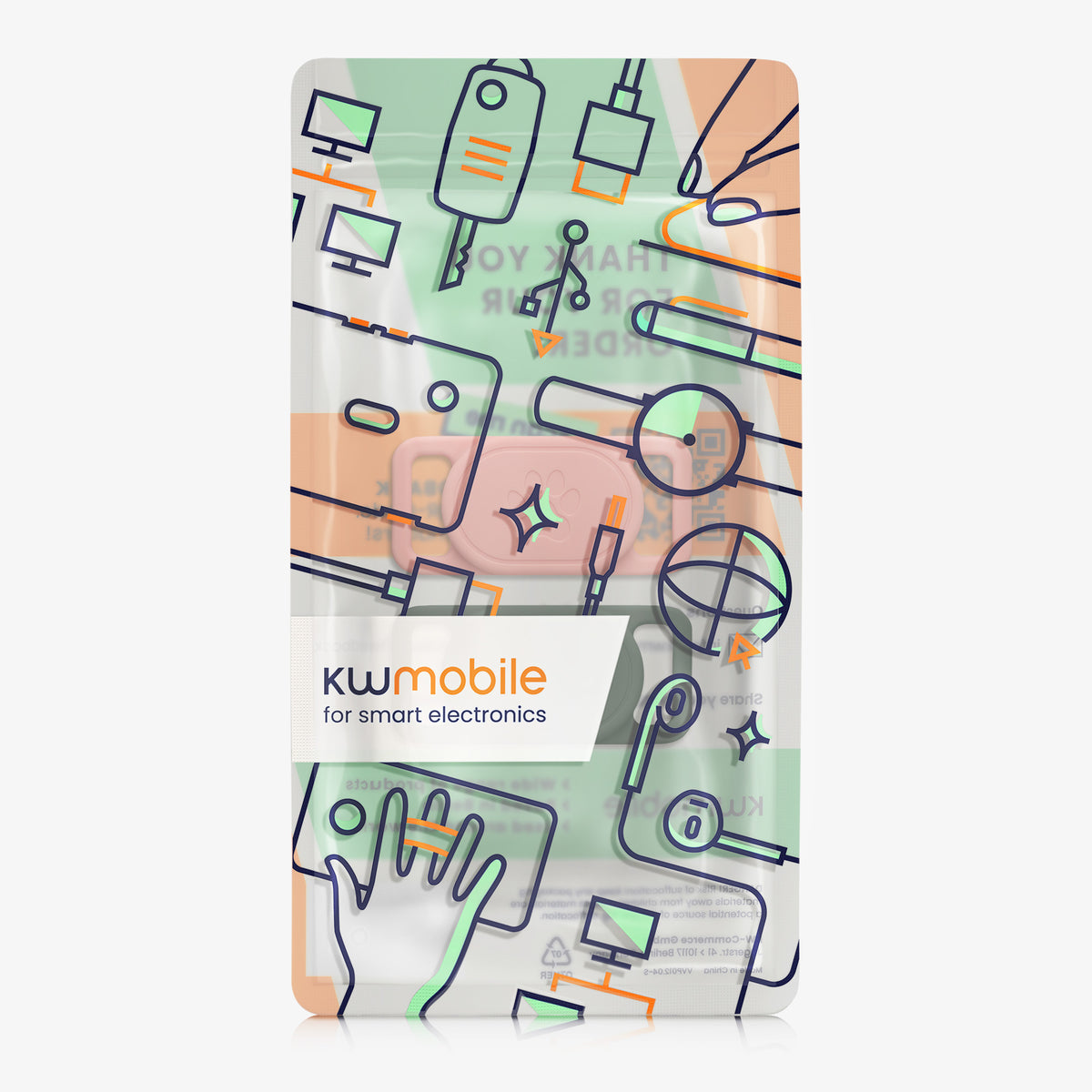 kwmobile Bluetooth Tracker Halter für Xiaomi SmartTag - Silikon Schutzhülle für Hunde Katzen Halsband - Smart Tag Holder für Haustiere - 1er Set Dunkelgrün Altrosa Dunkelgrün