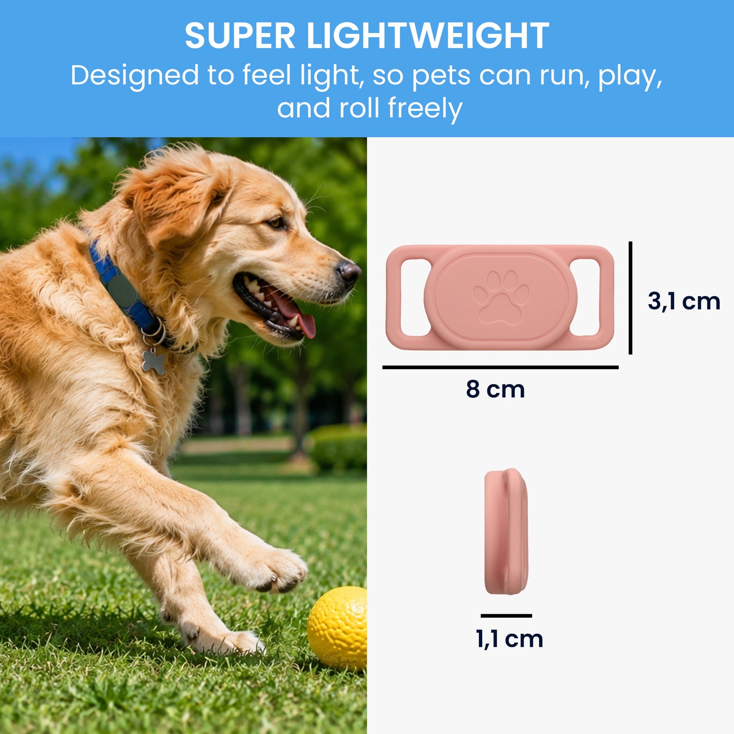 kwmobile Bluetooth Tracker Halter für Xiaomi SmartTag - Silikon Schutzhülle für Hunde Katzen Halsband - Smart Tag Holder für Haustiere - 1er Set Dunkelgrün Altrosa Dunkelgrün