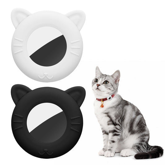 Apple AirTag Silicone Holder with Cat Ears for Pet Collars up to 1.6 cm 1-Pack
